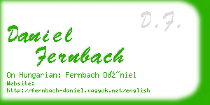 daniel fernbach business card